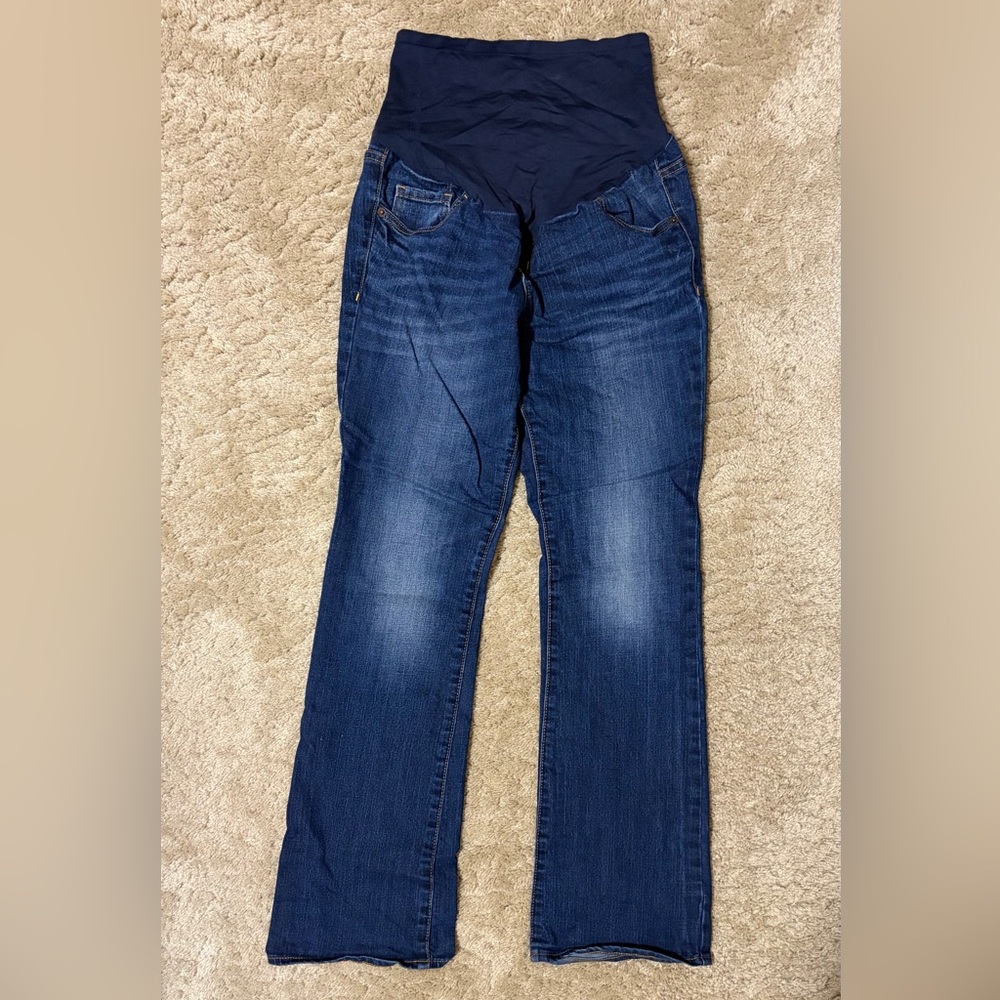 Old Navy Dark Wash Bootcut Maternity Jeans